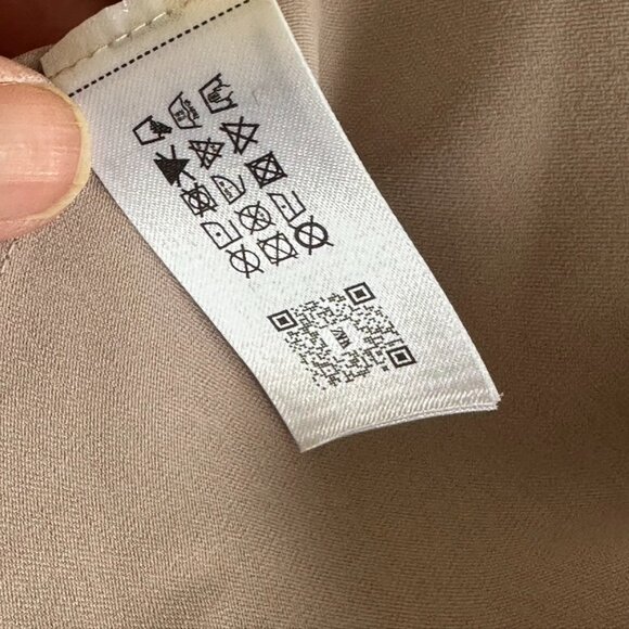 ZARA Beaded Strap Satin Effect Slip Dress Champagne Formal Glam Prom Party L - Picture 11 of 11